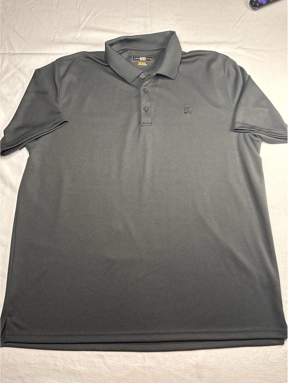 Loudmouth Golf Polo Shirt Mens Medium Black Performance Short Sleeve